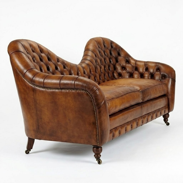 Yevpatoria Classic Comfort - Chesterfield Leather Sofa