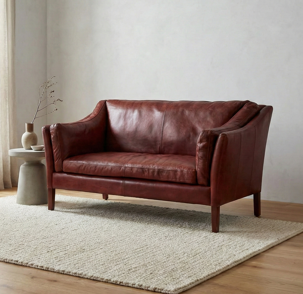 Zurich Grand Lounge 2 Seater Leather Sofa