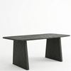 Zwelitsha Mango Wood Rounded Edge Dining Table
