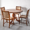 Luxury Rattan Teakwood Round Dining Set With Chairs - 4 Seater, 6 Seater - All Sizes