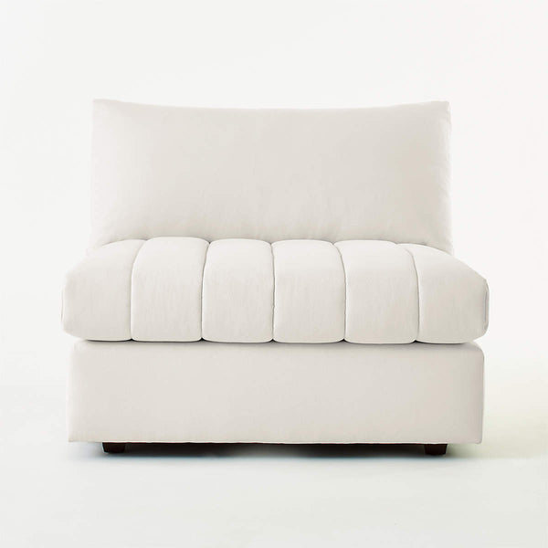 Cotton Performance Fabric Accent Chair - White