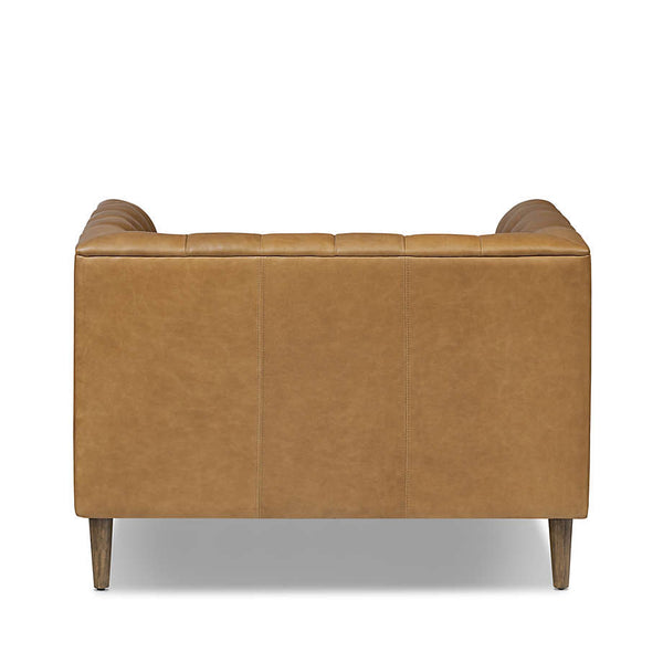 Huston Chesterfield Leather 1 Seater Sofa Chair