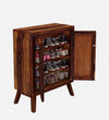 Sheesham Wood Living Room Shoe Cabinet In Provincial Teak Finish