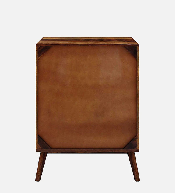 Sheesham Wood Living Room Shoe Cabinet In Provincial Teak Finish