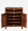 Classic Sheesham Wood Shoe Cabinet In Provincial Teak Finish