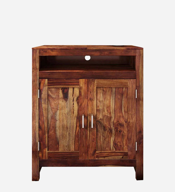 Classic Sheesham Wood Shoe Cabinet In Provincial Teak Finish