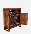 Classic Sheesham Wood Shoe Cabinet In Provincial Teak Finish