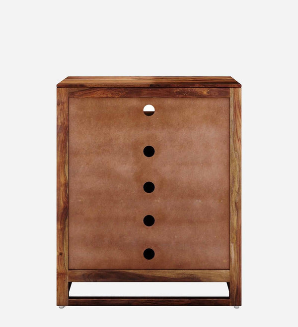 Classic Sheesham Wood Shoe Cabinet In Provincial Teak Finish