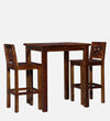 Wooden Bar Table Set With Set of 2 Chairs