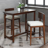 Classic Solid Wood Bar Table Set With Set of 2 Chairs