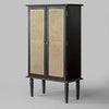 Petra Rattan Bar Cabinet