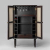 Petra Rattan Bar Cabinet
