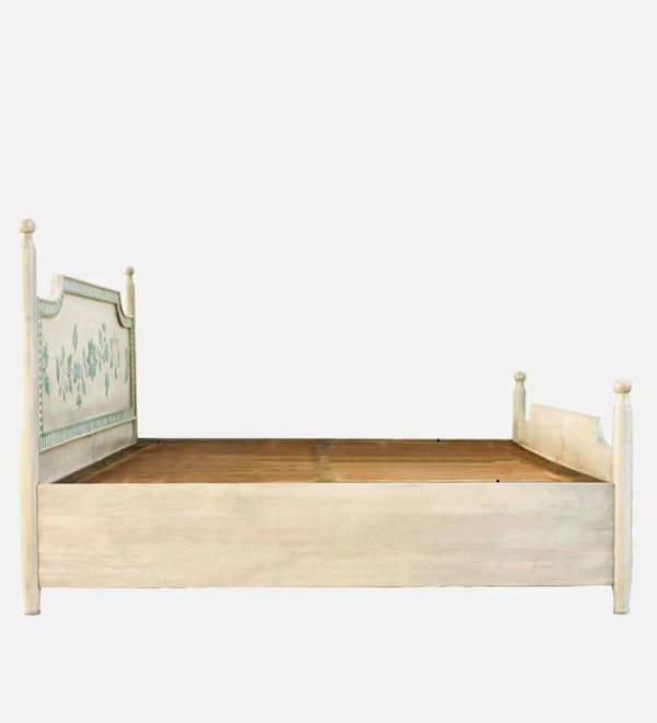 Jaipuri Hand Painted Solid Wood Bed – All Sizes