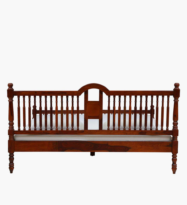 Traditional Sheesham Wood Bed In Honey Finish - All Sizes