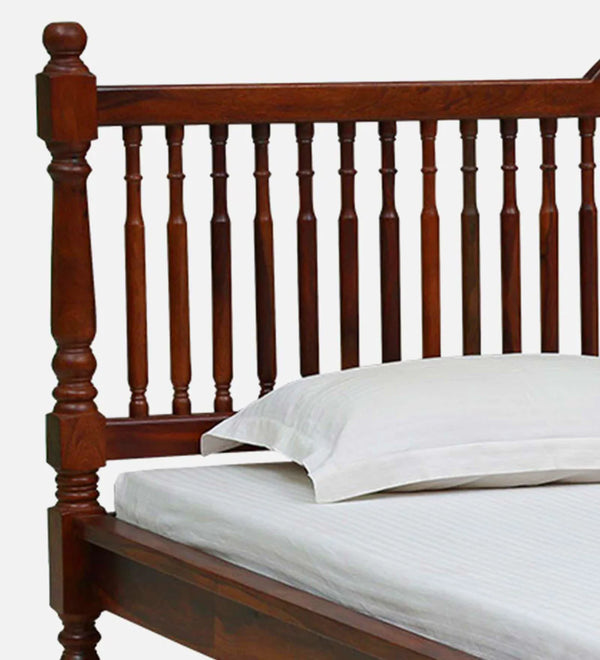 Traditional Sheesham Wood Bed In Honey Finish - All Sizes