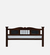 Jodha Sheesham Wood Bed In Provincial Teak Finish With Padded Headrest - All Sizes