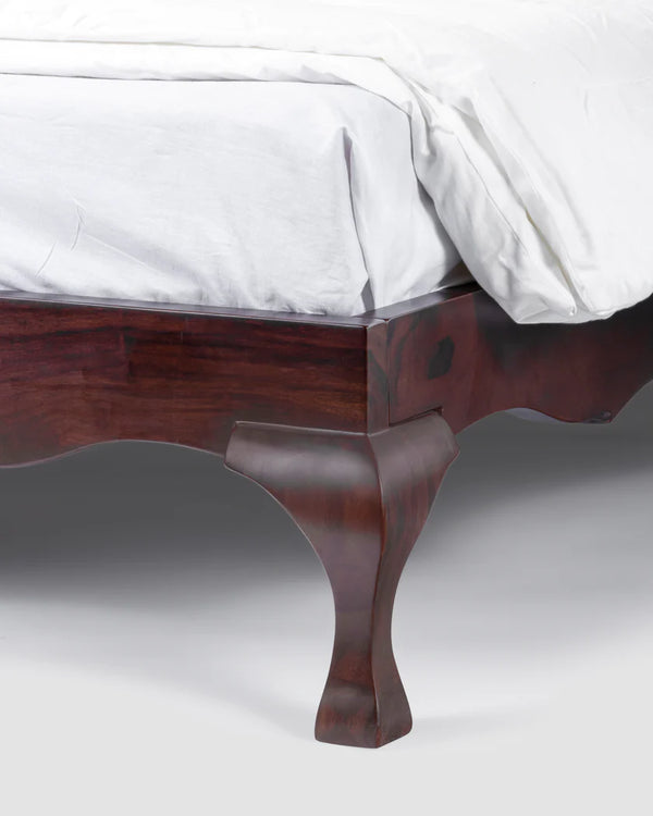 Rao Solid Sheesham Wood Rattan Bed - All Sizes