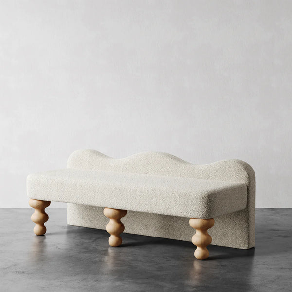 Viola Luxury Boucle Upholstery Bench