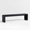 Luna Mango Wood Charcoal Dining Bench
