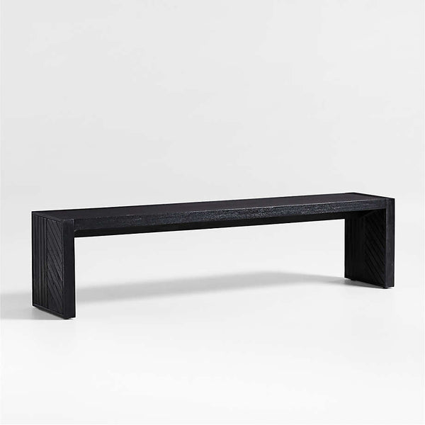 Luna Mango Wood Charcoal Dining Bench