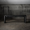 Viola Luxury Leather Upholstered Bench In Black
