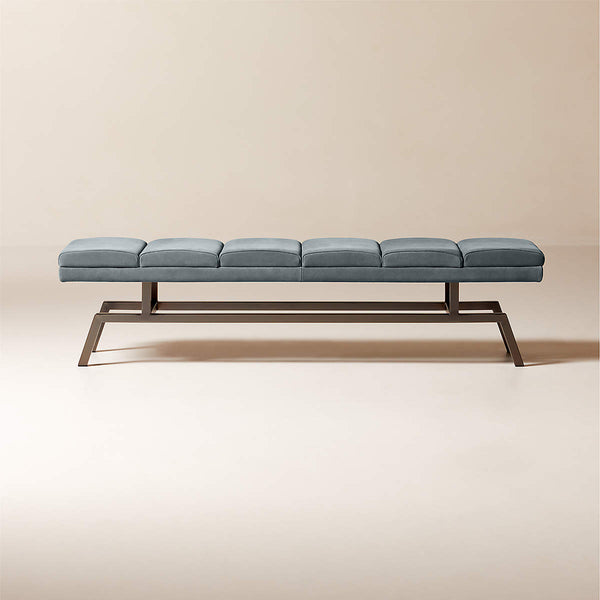 Socca Suede & Steel Bench