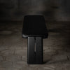 Viola Luxury Leather Upholstered Bench In Black