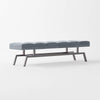 Socca Suede & Steel Bench