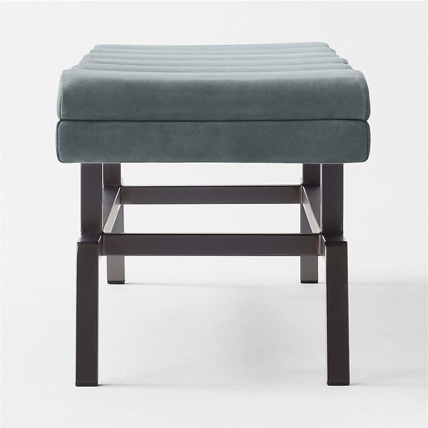 Socca Suede & Steel Bench