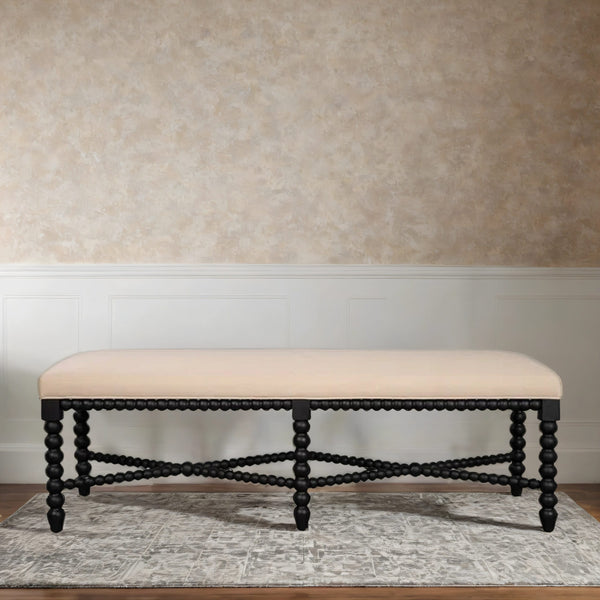 Aster Luxury Upholstered Dining Bench
