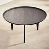 Solid Wood Coffee Table - Black Finish