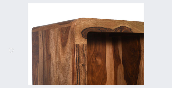 Modern Mehran Elementary Classsy Sheesham Wood Honey Bookcase