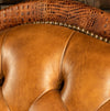 Delhi Leather Sectional Sofa - Color: Honey