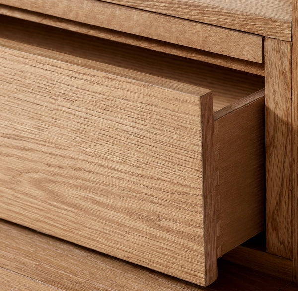 Bravo Cane Oak Wood Bar Cabinet