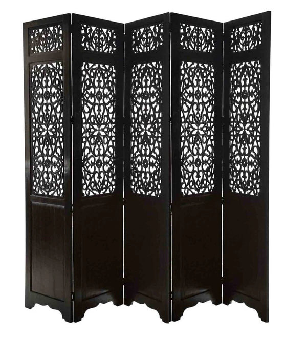 Rajasthani Wooden Room Divider In Brown Colour