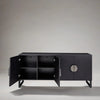 Nora Solid Wood Sideboard In Black