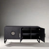 Nora Solid Wood Sideboard In Black
