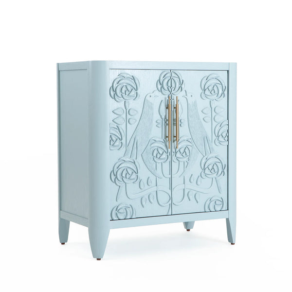 Dove Solid Oak Storage Cabinet