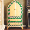 Jaipur Style Hand Painted Mango Wood Cabinet