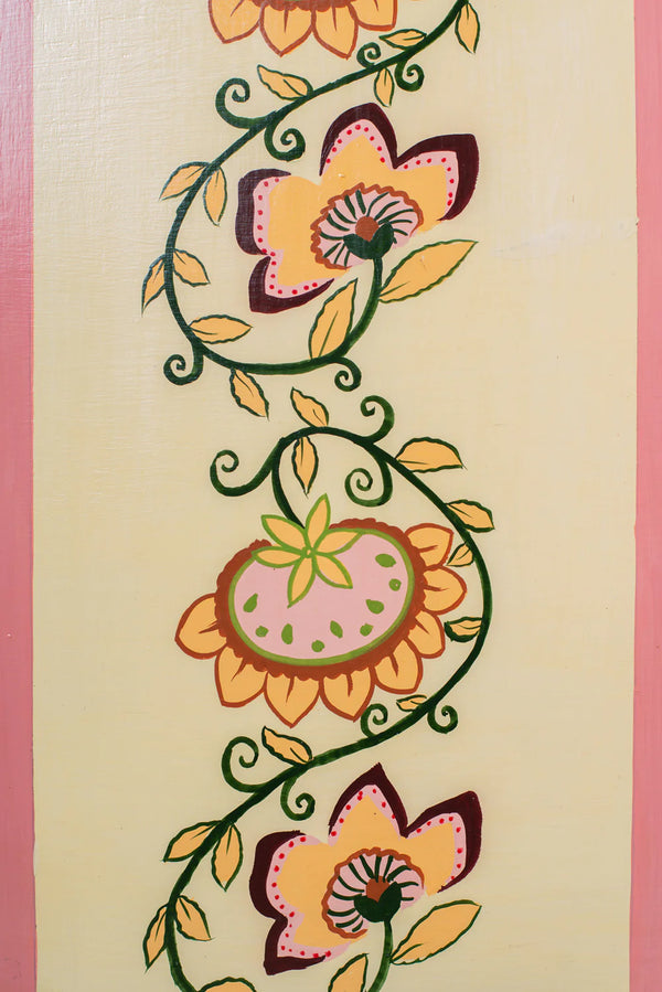 Jaipur Style Hand Painted Mango Wood Cabinet