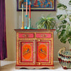 Jaipur Style Hand Painted Mango Wood Cabinet