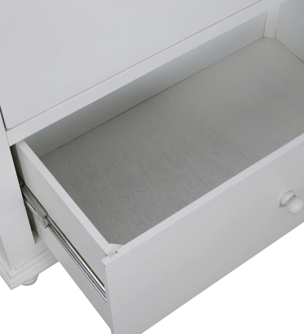 Modern Solid Wood Chest of 3 Drawers in Brown & White Colour