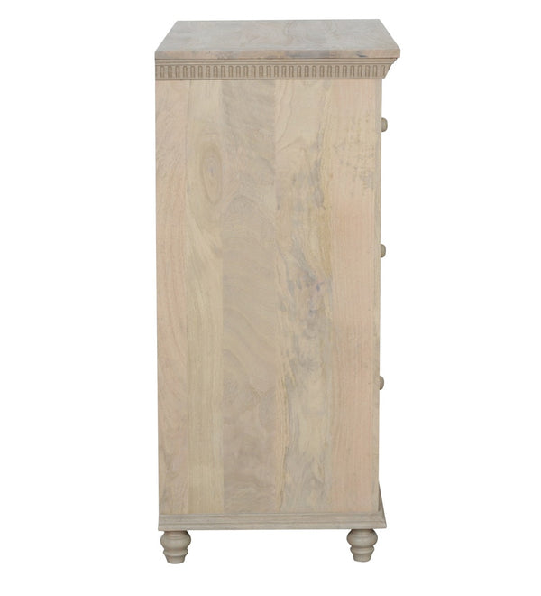 Modern Solid Wood Chest of 3 Drawers in Light Brown Colour