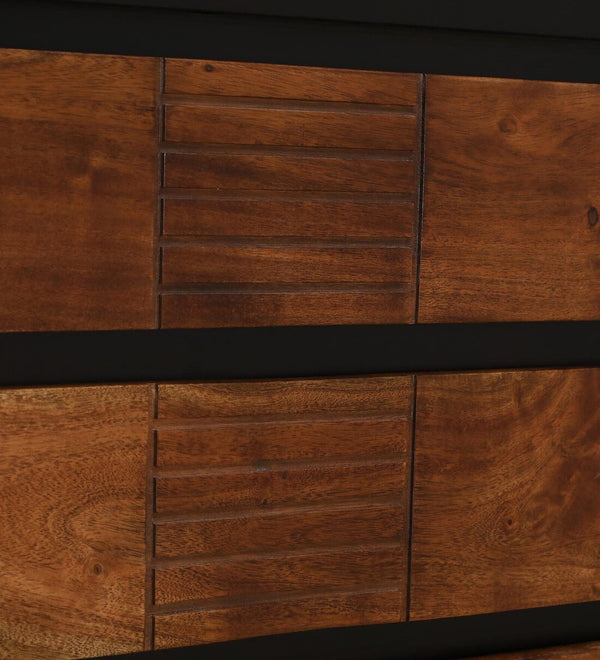 Modern Solid Wood Chest of Drawers in Dual Tone Finish