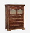 Classic Sheesham Wood Chest Of Drawers In Provincial Teak Finish