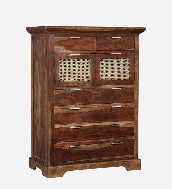 Classic Sheesham Wood Chest Of Drawers In Provincial Teak Finish