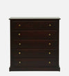 Classic Sheesham Wood Chest Of Drawers In Dark Mahogany Finish