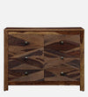 Classic Sheesham Wood Chest Of Drawers In Rustic Teak Finish