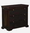 Classic 3 Drawer Bedside Table In Warm Chestnut Finish