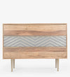 Modern Solid Wood Chest of Drawer in Natural Finish